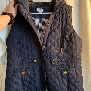 Blue striped Crown & Ivy Vest